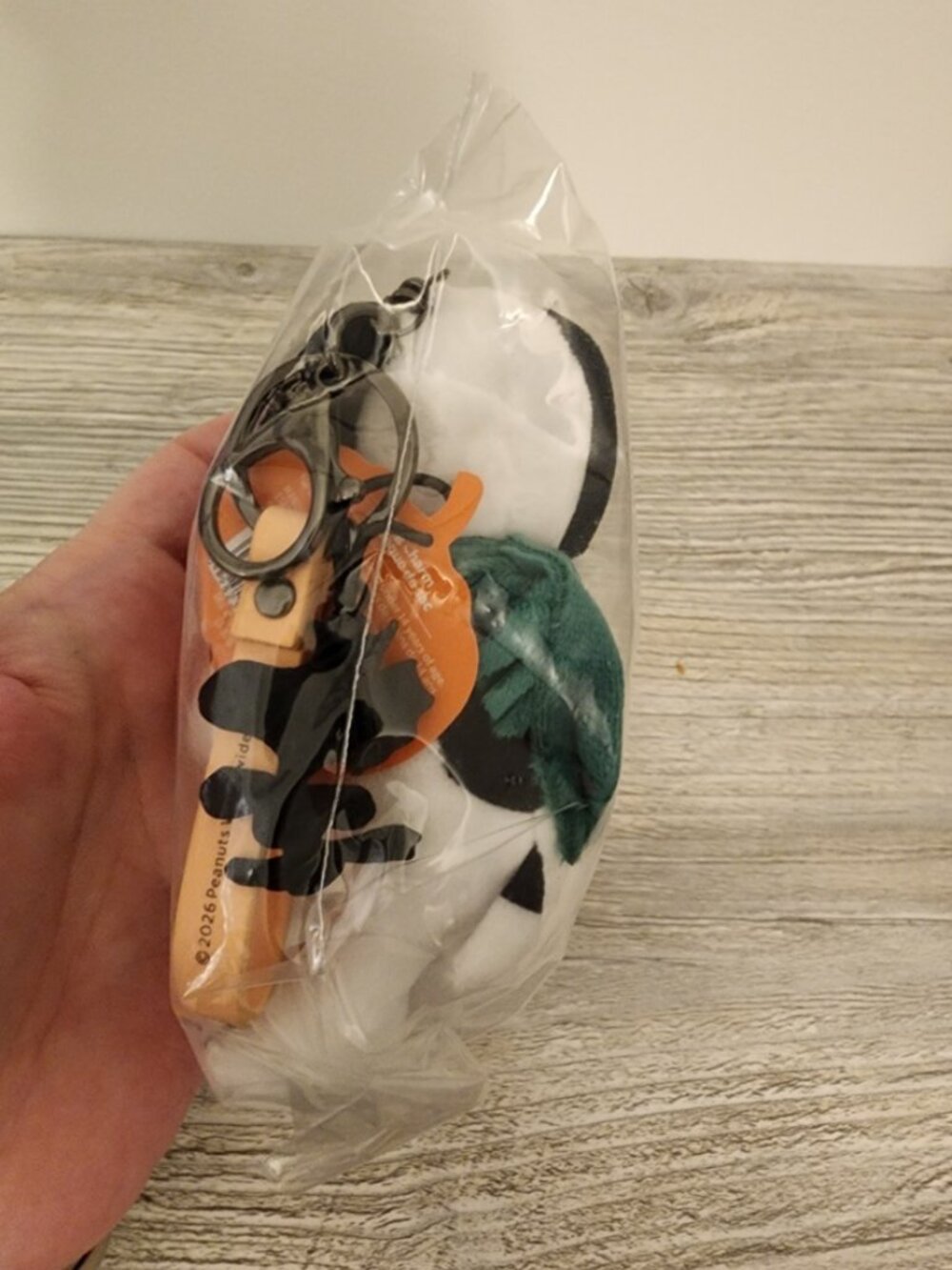 💚Starbucks x Peanuts Snoopy Plush Keychain Charm NEW In Hand 🧡 - Picture 4 of 5